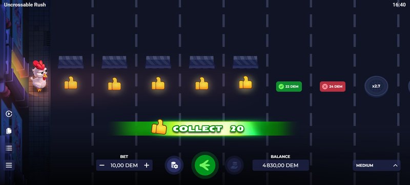 Uncrossable rush demo - L'Uncrossable Rush è il Gioco di Slot che Stalkerai il Mercato Italiano